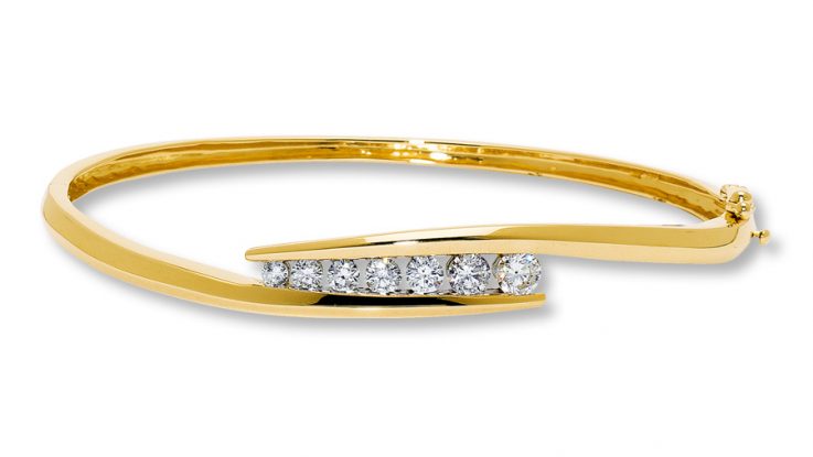 Retailer of 20 carat rose gold emerald diamond ladies bracelet rh-lb936 |  Jewelxy - 208459