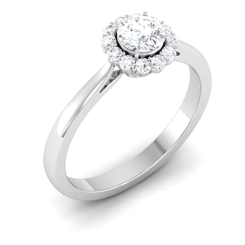 Buy 18Kt Stylish Single Diamond Ring For Engagement 148VU7142 Online from  Vaibhav Jewellers