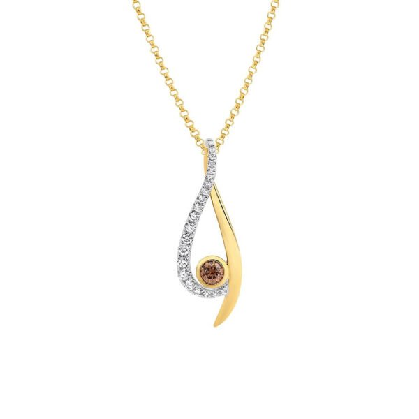 Diamond Colored Stone Pendant