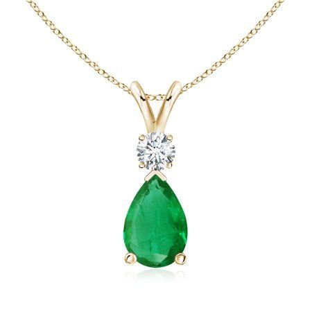 Diamond Colored Stone Pendant