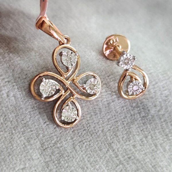 Diamond Pendant Set