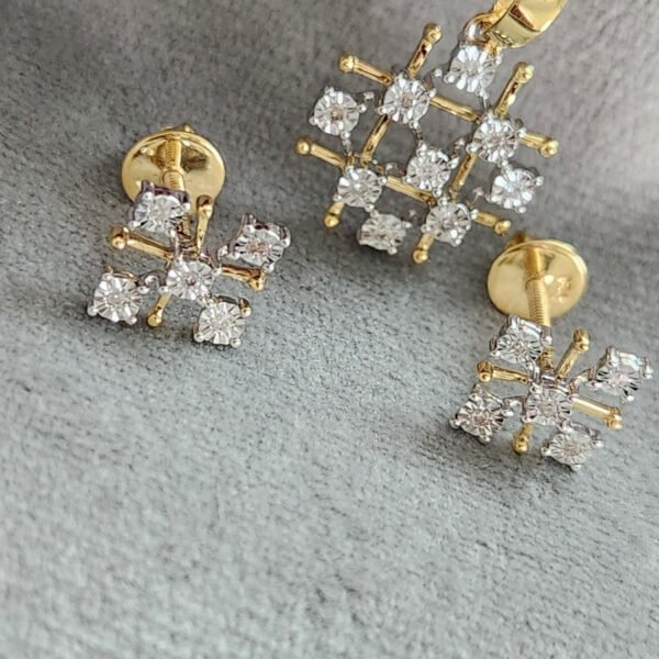 Diamond Pendant Set